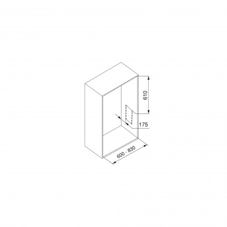 Appendiabiti regolabile per armadio 60 - 83 cm grigio pietra in Acciaio e Tecnoplastica