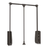 Appendiabiti regolabile per armadio da 60 a 83 cm moka