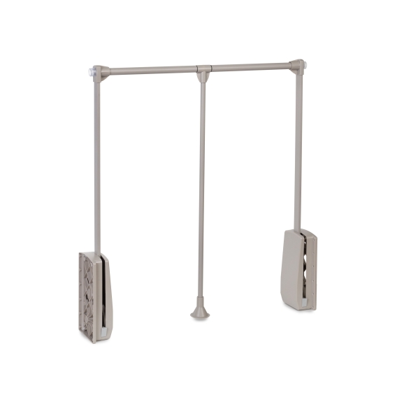Appendiabiti regolabile per armadio da 83 a 115 cm grigio pietra