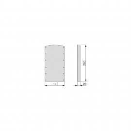 Spessore laterale per appendiabiti regolabili da armadio colore grigio