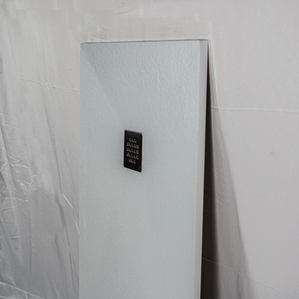 Piatto doccia FLAT 80x100 cm bianco effetto pietra in mineralmarmo con griglia e piletta sifonata Jonathan