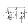 Miscelatore Lavabo Ad Incasso In Ottone Cromato Lucido Smooth Rubicer