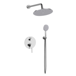 Set Doccia 3 Pezzi Ad Incasso Cromato Lucido Smooth Rubicer