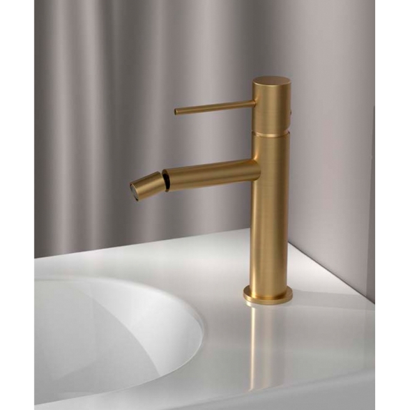 Miscelatore Per Bidet In Ottone Oro Spazzolato Smooth Rubicer