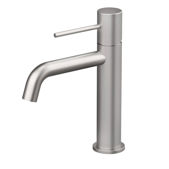 Miscelatore Per Lavabo In Ottone Acciaio Satinato Smooth Rubicer