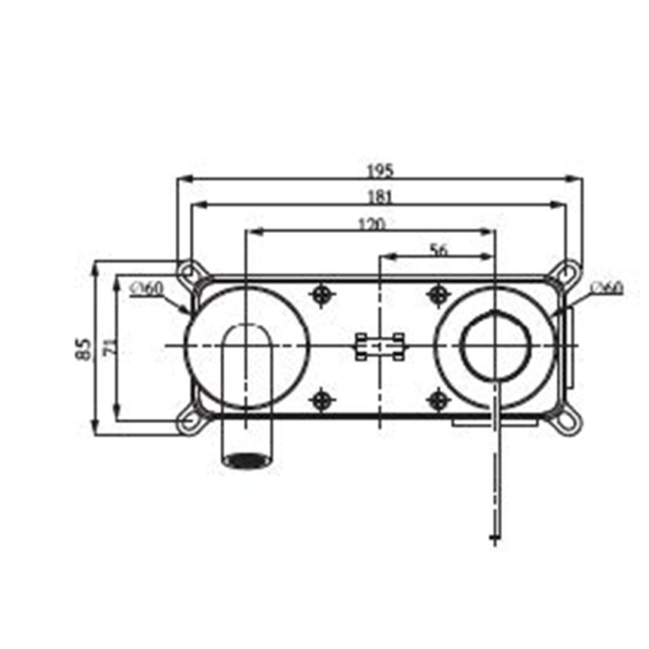Miscelatore Lavabo Incasso In Ottone Acciaio Spazzolato Smooth Rubicer