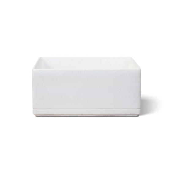 Lavello Da Esterno In Cemento 45x30x20 Rodi Bianco Kam