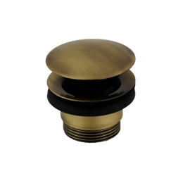 Piletta Click Clack In Ottone Brunito Per Lavelli In Cemento Kam