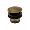 Piletta Click Clack In Ottone Brunito Per Lavelli In Cemento Kam