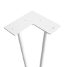 Gambe da tavolo 40 cm Hairpin a 2 aste  in acciaio verniciato bianco