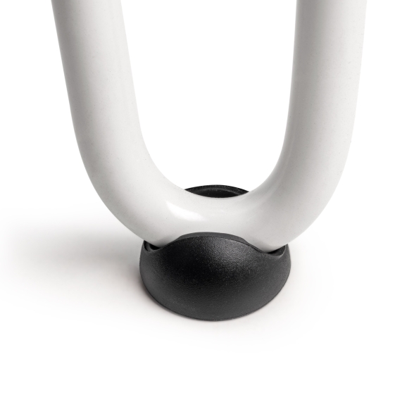 Gambe da tavolo 40 cm Hairpin a 2 aste  in acciaio verniciato bianco