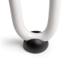 Gambe da tavolo 40 cm Hairpin a 2 aste  in acciaio verniciato bianco