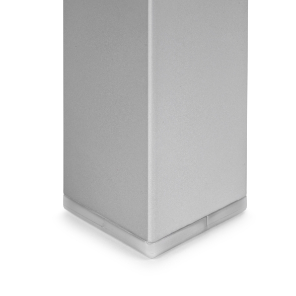 Gambe quadrate da tavolo 50x50 mm in acciaio verniciato alluminio