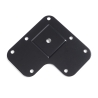 Gambe quadrate da tavolo 50x50 mm in acciaio verniciato alluminio