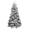 Albero di Natale abete artificiale bianco innevato 150 cm Rudolph 480 rami