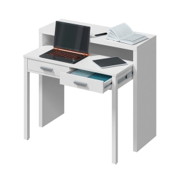 Scrivania Consolle Estraibile 98x36x87 Cm Bianco Opaco