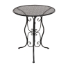 Set Da Giardino Tavolo 60 Cm Sedie Pieghevoli In Ferro Sanremo Nero