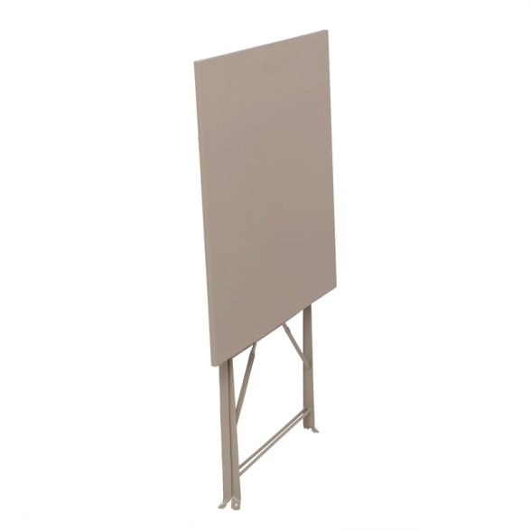 Set Bistrot Pieghevole In Acciaio Tavolo 60x60 2 Sedie Donald Tortora
