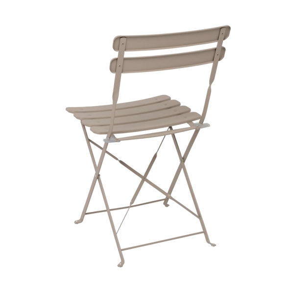 Set Bistrot Pieghevole In Acciaio Tavolo 60x60 2 Sedie Donald Tortora