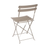 Set Bistrot Pieghevole In Acciaio Tavolo 60x60 2 Sedie Donald Tortora