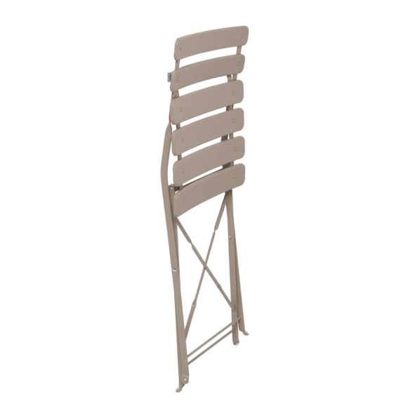 Set Bistrot Pieghevole In Acciaio Tavolo 60x60 2 Sedie Donald Tortora