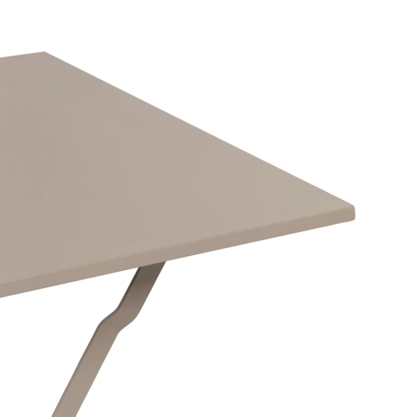 Set Bistrot Pieghevole In Acciaio Tavolo 60x60 2 Sedie Donald Tortora