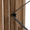 Set Bistrot Pieghevole In Legno Tavolo 54x55 Con 2 Sedie Donald Acacia