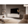 Mobile TV Sospeso 140 Cm Cannettato 2 Ante Bianco Opaco Bali