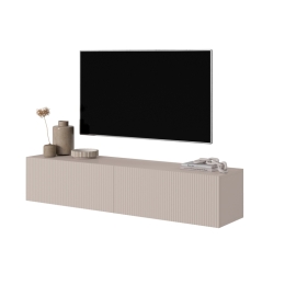Mobile TV Sospeso 140 Cm Cannettato 2 Ante Tortora Bali