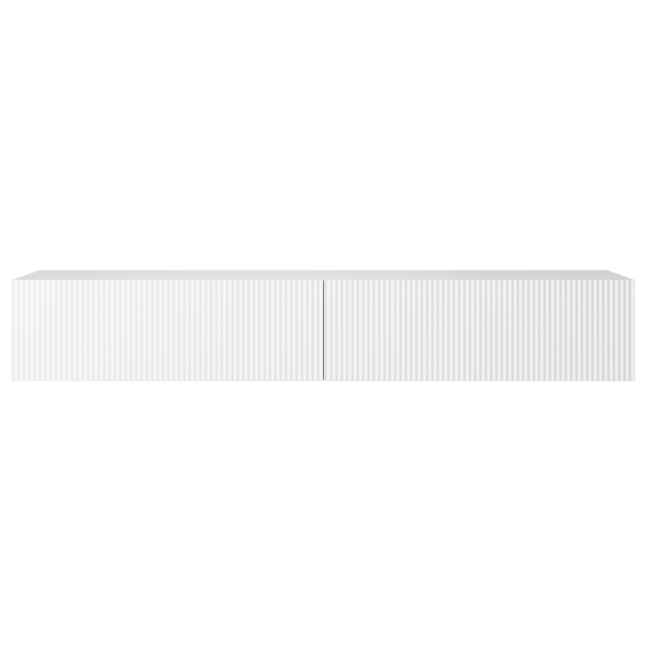 Mobile TV Sospeso 175 Cm Cannettato 2 Ante Bianco Opaco Bali