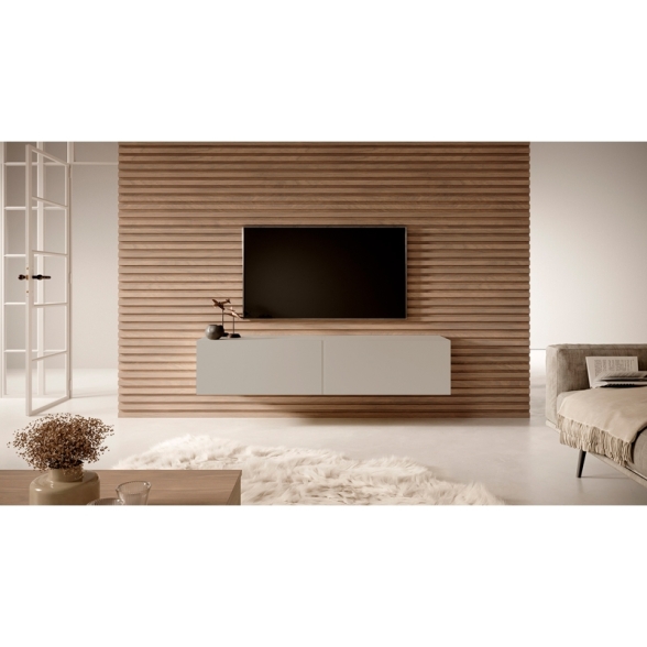Mobile TV Sospeso 140 Cm 2 Ante Tortora Echo