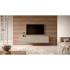 Mobile TV Sospeso 140 Cm 2 Ante Tortora Echo