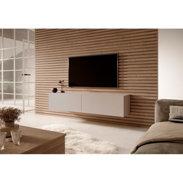 Mobile TV Sospeso 140 Cm 2 Ante Tortora Echo