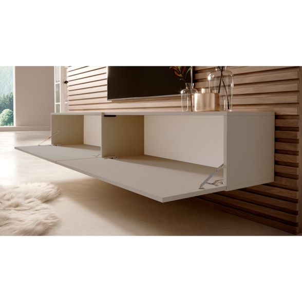 Mobile TV Sospeso 140 Cm 2 Ante Tortora Echo