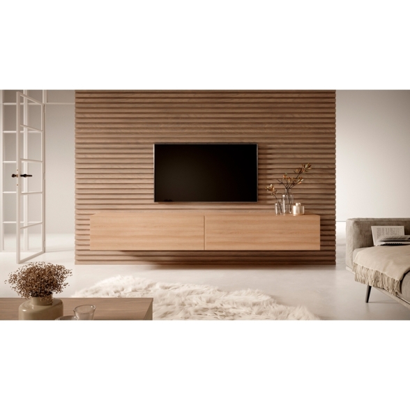 Mobile TV Sospeso 200 Cm 2 Ante Rovere Lindberg Echo