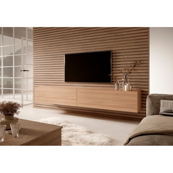 Mobile TV Sospeso 200 Cm 2 Ante Rovere Lindberg Echo