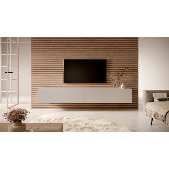 Mobile TV Sospeso 200 Cm 2 Ante Tortora Echo