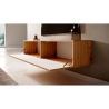 Mobile TV Sospeso Listellato 140 Cm 2 Ante Rovere Astra