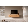 Mobile TV Sospeso Listellato 140 Cm 2 Ante Rovere Astra