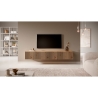 Mobile TV Sospeso Listellato 175 Cm Rovere E Nero Astra