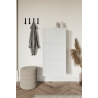 Scarpiera Sospesa Cannettata 3 Ante 50x30x103 Bianco Bali