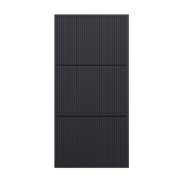 Scarpiera Sospesa Cannettata 3 Ante 50x30x103 Nero Bali