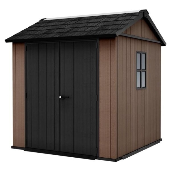 Casetta Da Giardino In Resina Newton Plus 757/775 Effetto Legno Keter
