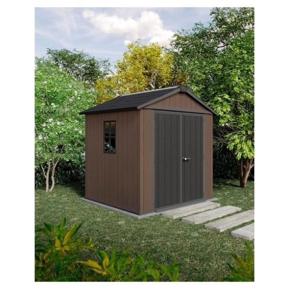 Casetta Da Giardino In Resina Newton Plus 757/775 Effetto Legno Keter
