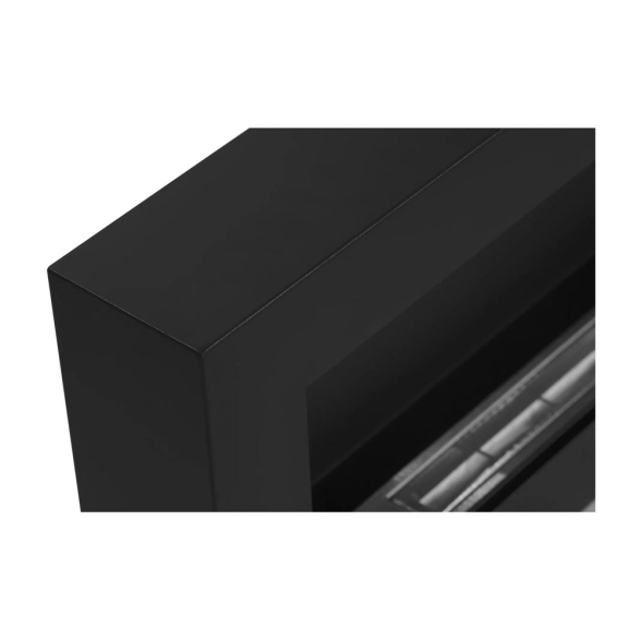 Camino a bioetanolo a parete Siena Nero 90x12x40 Divina Fire