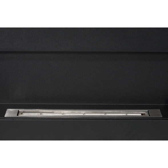 Camino a bioetanolo a parete Siena Nero 90x12x40 Divina Fire