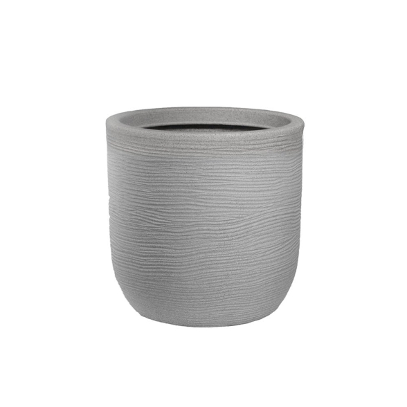 Vaso in resina cilindro d.35x34h Raffaello Beige