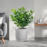 Vaso in resina cilindro d.35x34h Raffaello Bianco