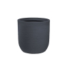 Vaso in resina cilindro d.35x34h Raffaello Grigio