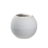 Vaso in resina tondo a sfera d.40x33h Botticelli Bianco